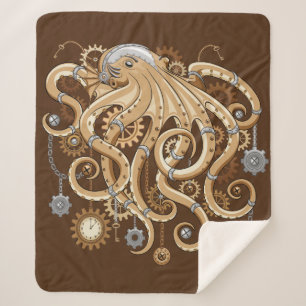 Tintenfisch Steampunk Retro Mechanische Fantasie Sherpadecke
