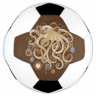 Tintenfisch Steampunk Retro Mechanische Fantasy Fußball