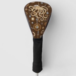 Tintenfisch Steampunk Retro Mechanische Fantasy Golf Headcover