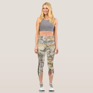 Tintenfisch Strand Antik Coastal Steampunk Capri Leggings