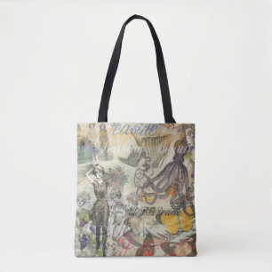 Tintenfisch Strand Antike Küsten Steampunk Tasche