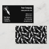 Tintenfisch-Symbol weiß Horizontal Visitenkarte (Vorne/Hinten)