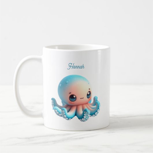 Tintenfisch-Tassen Kaffeetasse (Links)