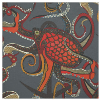 Tintenfisch-Tinte Waffenmetallgrau Stoff