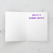 Tintenfisch-Triplets zum Geburtstag Karte (Innenseite)