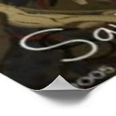 Tintenfisch Tropfen Poster (Ecke)