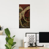 Tintenfisch Tropfen Poster (Heimbüro)