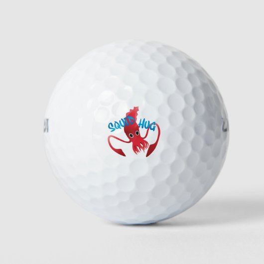 Tintenfisch Umarmen! Golfball (Vorderseite)