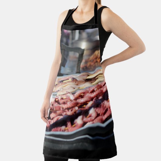 Tintenfisch und Oktopus Kabobs - Lebensmittelfotog Schürze (InSitu)