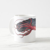 Tintenfisch-und Wal-Kaffee-Tasse Kaffeetasse (Vorderseite Links)