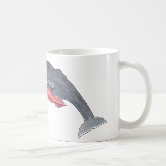Tintenfisch-und Wal-Kaffee-Tasse Kaffeetasse (Rechts)