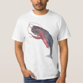 Tintenfisch und Wal T-Shirt (Vorderseite)
