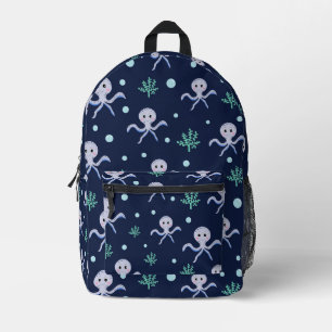 Tintenfisch unter dem Meer Kinder Muster Bedruckter Rucksack