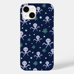 Tintenfisch unter dem Meer Kinder Muster Case-Mate iPhone 14 Hülle