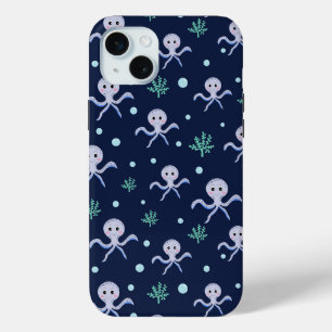 Tintenfisch unter dem Meer Kinder Muster Case-Mate iPhone Hülle