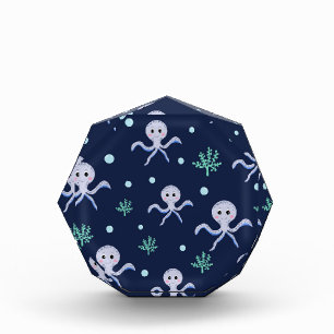 Tintenfisch unter dem Meer Kinder Muster Fotoblock