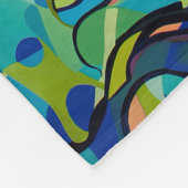 Tintenfische bedecken durch Patrick Moran Fleecedecke (Ecke)