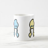 Tintenfische in der Liebe Kaffeetasse (Mittel)