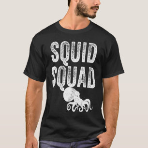 Tintenfischtrupp Meer Ozean Oktopus Vintage abgen T-Shirt