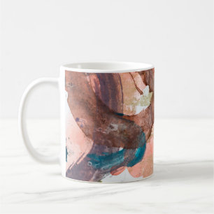 Tintenflecken auf weißem Paperabstract, Acryl, Kun Kaffeetasse