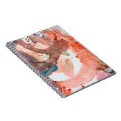 Tintenflecken auf weißem Paperabstract, Acryl, Kun Notizblock (Rechte Seite)