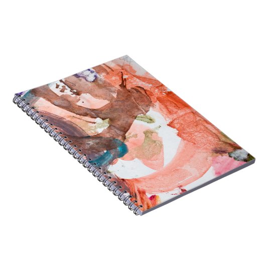 Tintenflecken auf weißem Paperabstract, Acryl, Kun Notizblock (Rechte Seite)