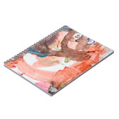 Tintenflecken auf weißem Paperabstract, Acryl, Kun Notizblock (Linke Seite)