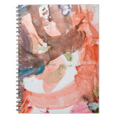 Tintenflecken auf weißem Paperabstract, Acryl, Kun Notizblock (Vorderseite)