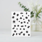 Tintenflecken Postkarte (Stehend Vorderseite)