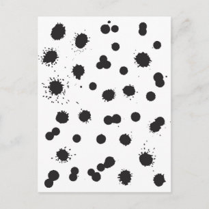 Tintenflecken Postkarte