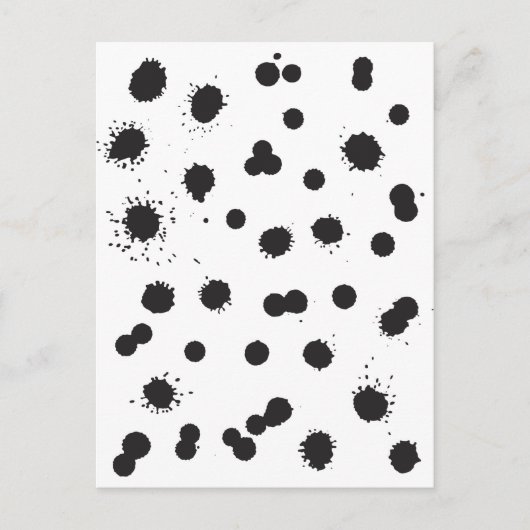 Tintenflecken Postkarte (Vorderseite)