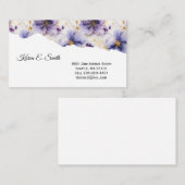 Tintenflor-Visitenkarte Visitenkarte (Vorne/Hinten)