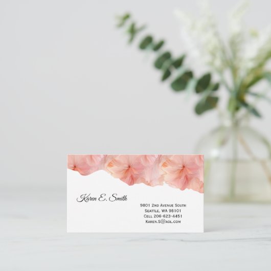 Tintenflor-Visitenkarte Visitenkarte (Stehend Vorderseite)