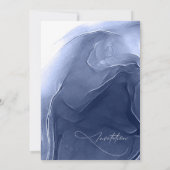 Tintenfluss Hochzeitblauer ID762 Einladung (Rückseite)