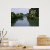 Tintenflüsschen mit Schrift Verse Poster (Küche)
