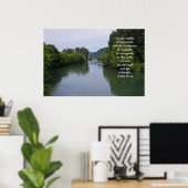 Tintenflüsschen mit Schrift Verse Poster (Heimbüro)