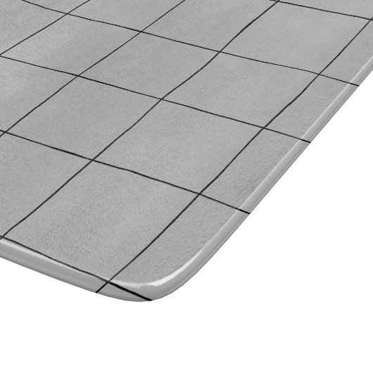 Tintengitter - schwarze Linien - anpassbar Schneidebrett (Ecke)