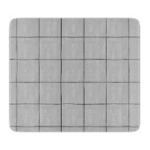 Tintengitter - schwarze Linien - anpassbar Schneidebrett (Vorderseite)