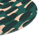 Tintenklappen, von Hand gezeichnet, glänzend nahtl Schneidebrett (Ecke)