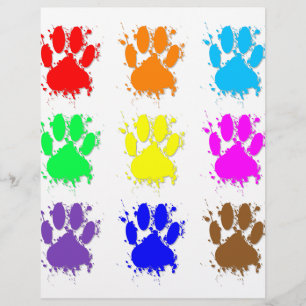 Tintenkleber-Spritzer-Dog-Muster