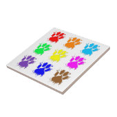 Tintenkleber-Spritzer-Dog-Muster Fliese (Seite)