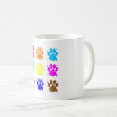 Tintenkleber-Spritzer-Dog-Muster Kaffeetasse (VorderseiteRechts)