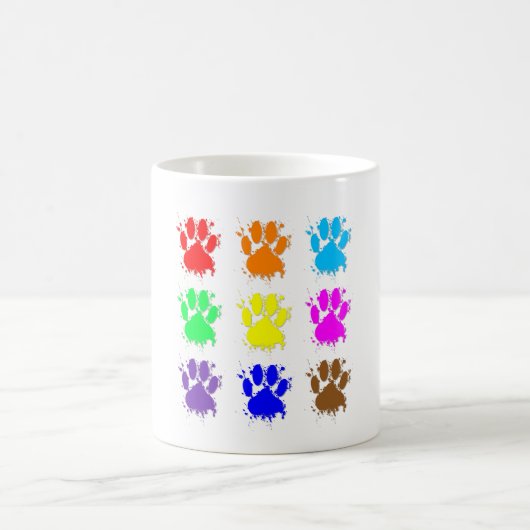 Tintenkleber-Spritzer-Dog-Muster Kaffeetasse (Mittel)