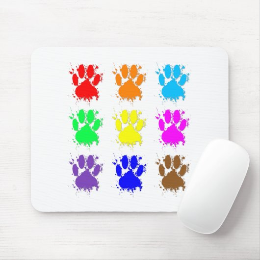 Tintenkleber-Spritzer-Dog-Muster Mousepad (Mit Mouse)
