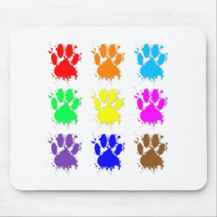 Tintenkleber-Spritzer-Dog-Muster Mousepad