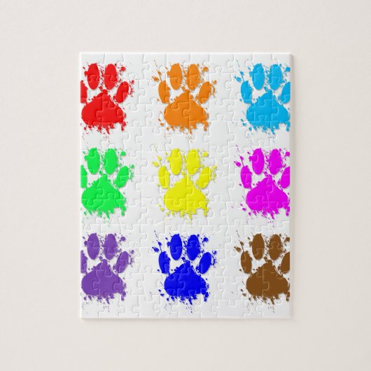 Tintenkleber-Spritzer-Dog-Muster Puzzle (Vertikal)