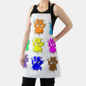 Tintenkleber-Spritzer-Dog-Muster Schürze (InSitu)