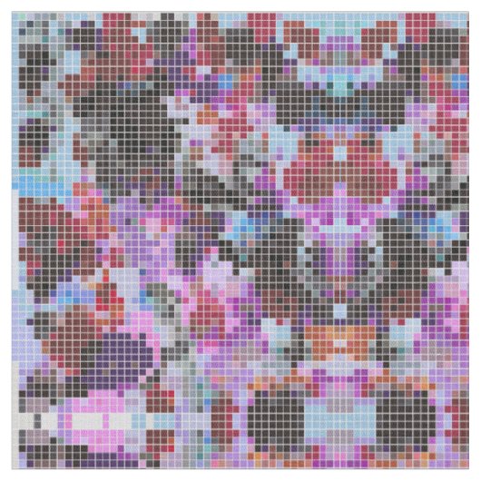 Tintenklecks des Purpinklue im Quadrat Stoff (Nahaufnahme)