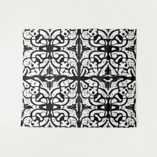 Tintenklecks Wandteppich (Vorderseite (Horizontal))