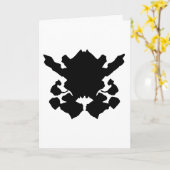 Tintenkleckse Geburtstagskarte Karte (Gelbe Blume)